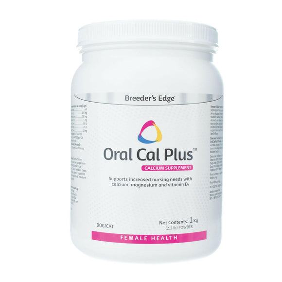 Breeder’s Edge Oral Cal Plus Powder for Dogs & Cats - 1 kg jar - Dog Nutrition Supplements 4