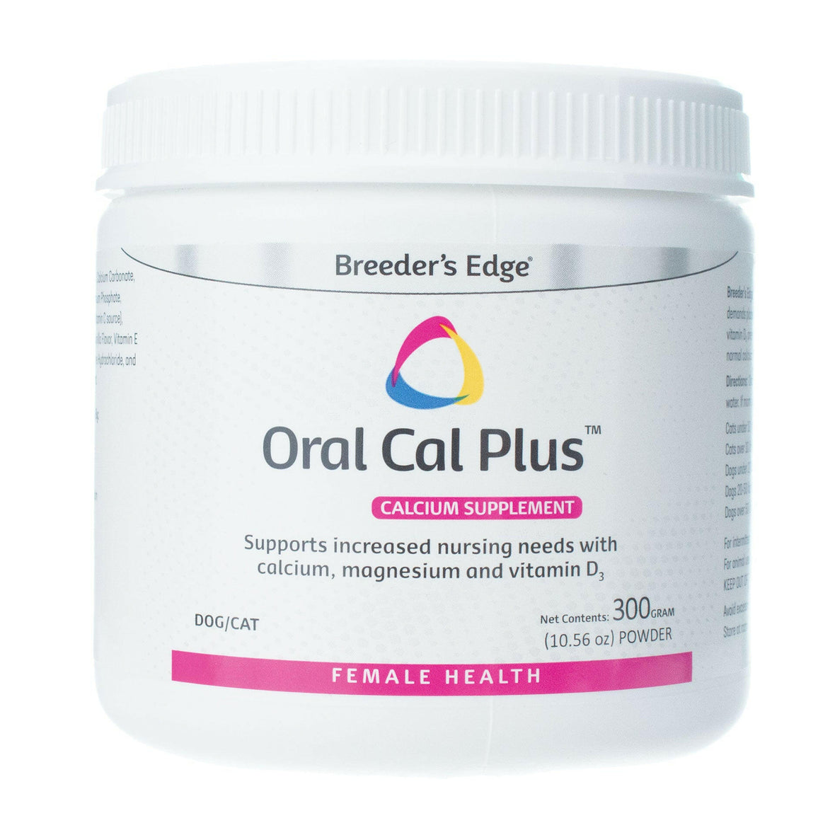 Breeders Edge Oral Cal Plus Powder Dogs Cats Calcium
