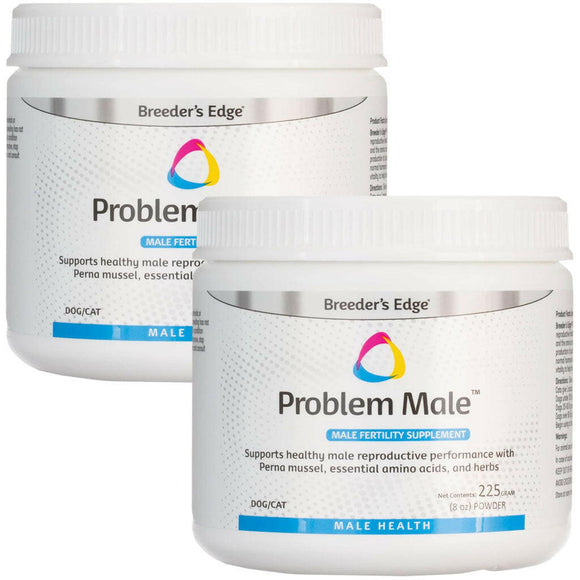 Breeder’s Edge Problem Male Fertility Supplement For Dogs & Cats - 16-oz (450 gm Powder) - Dog & Cat Supplements &