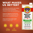 Brutus Broth Chicken Bone Broth Hip & Joint Formula with Glucosamine for Dogs (32 oz) - Dog Food Toppers 4