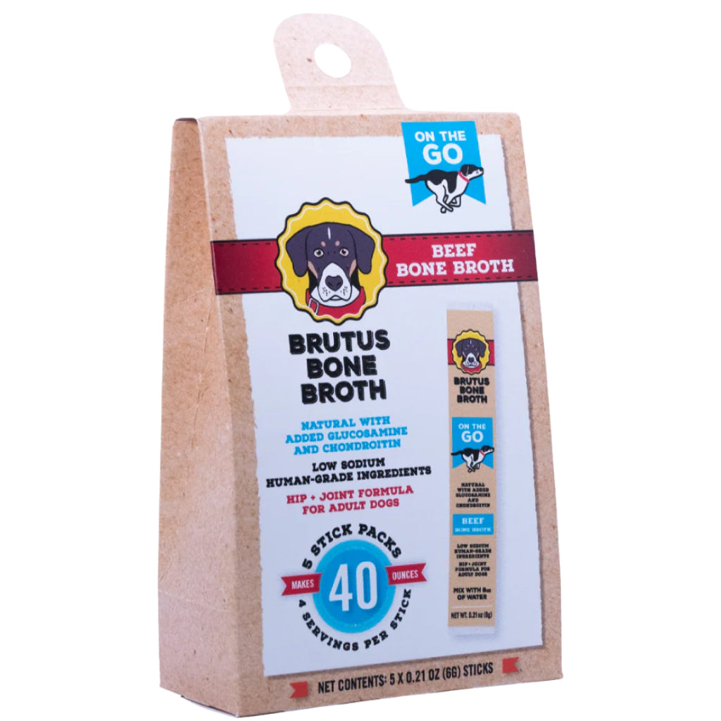 Brutus Broth Hip & Joint Support Beef Bone Broth Sticks for Dogs