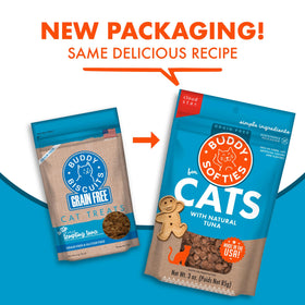 Buddy Biscuits Soft & Chewy Grain Free Tempting Tuna Cat Treats (3 oz) - 0