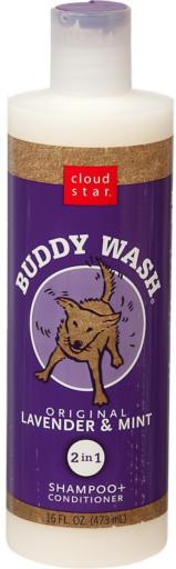 Buddy Wash Original Lavender & Mint Dog 2-in-1 Shampoo + Conditioner - 16 oz - Dog Shampoos & Conditioners 8