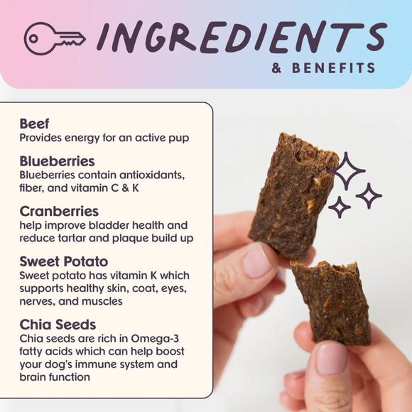 Bundle x Joy Beef Superfood Jerky Bars for Dogs - Jerky Dog Treats 2