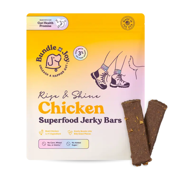 Bundle x Joy Chicken Superfood Jerky Bars for Dogs - Dog Food 8
