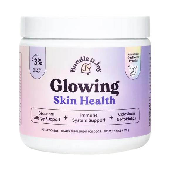 Bundle x Joy Glowin Skin Health Supplement for Dogs (90 soft chews) - Pet Vitamins & Supplements 1