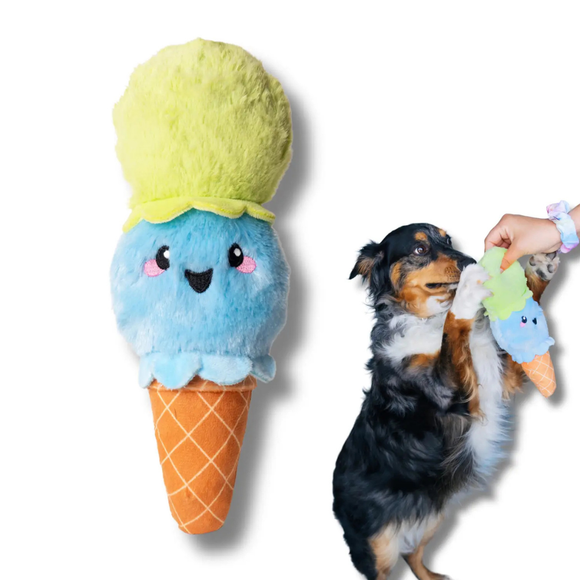 Bundle x Joy Ice Cream Cone Crinkle & Squeak Dog Toy - Dog Toys 6