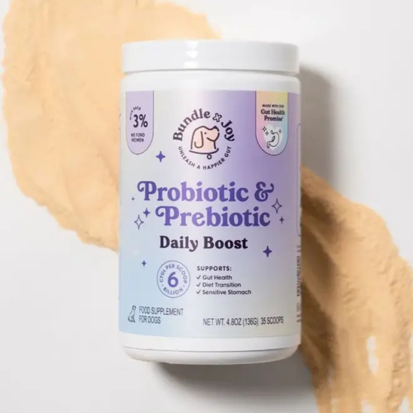 Bundle x Joy Probiotic & Prebiotic Daily Boost Supplement for Dogs (4.8 oz) - Pet Vitamins & Supplements 4