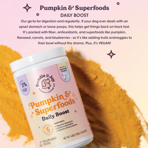 Bundle x Joy Pumpkin & Superfoods Daily Boost Supplemet for Dogs (4.8 oz) - Pet Vitamins & Supplements 2
