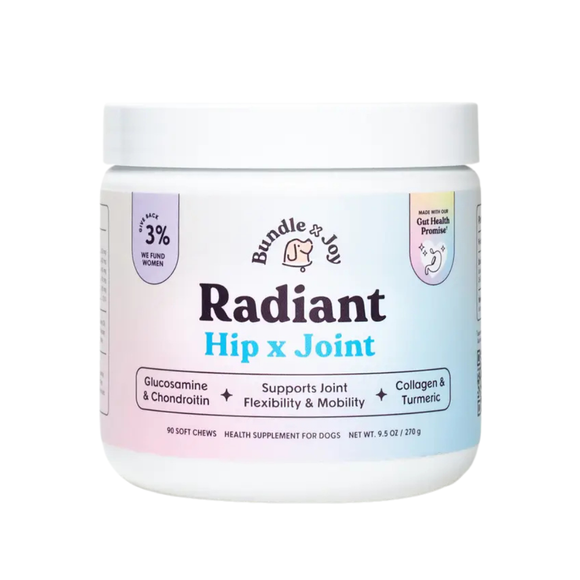 Bundle x Joy Radiant Hip& Joint Supplement for Dogs (90 soft chews) - Pet Vitamins & Supplements 1