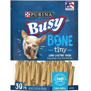 Purina Busy Bone Tiny Long-Lasting Chew Xtra Small Dog Treats 30 count
