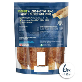 Back label of Purina Busy Rib Hide Long-Lasting Beef Hide Chew Small/Medium Dog Treats