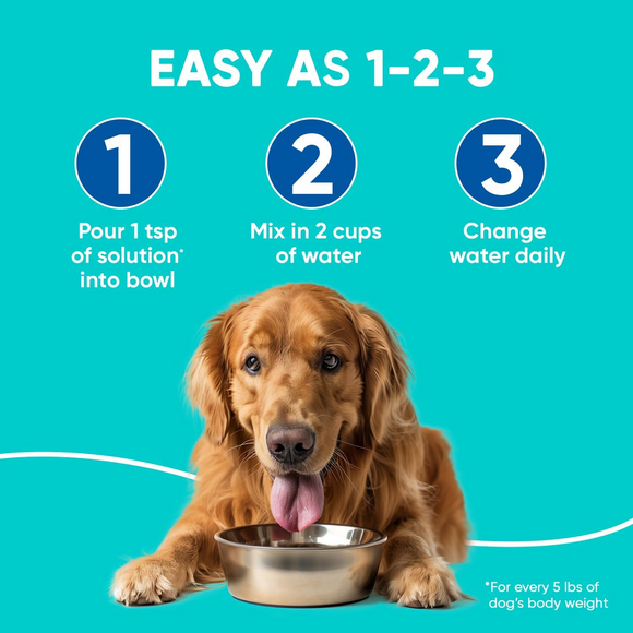 C.E.T. Aquadent Fr3sh Dental Solution Water Additive for Dogs & Cats - Dog Dental Care 5