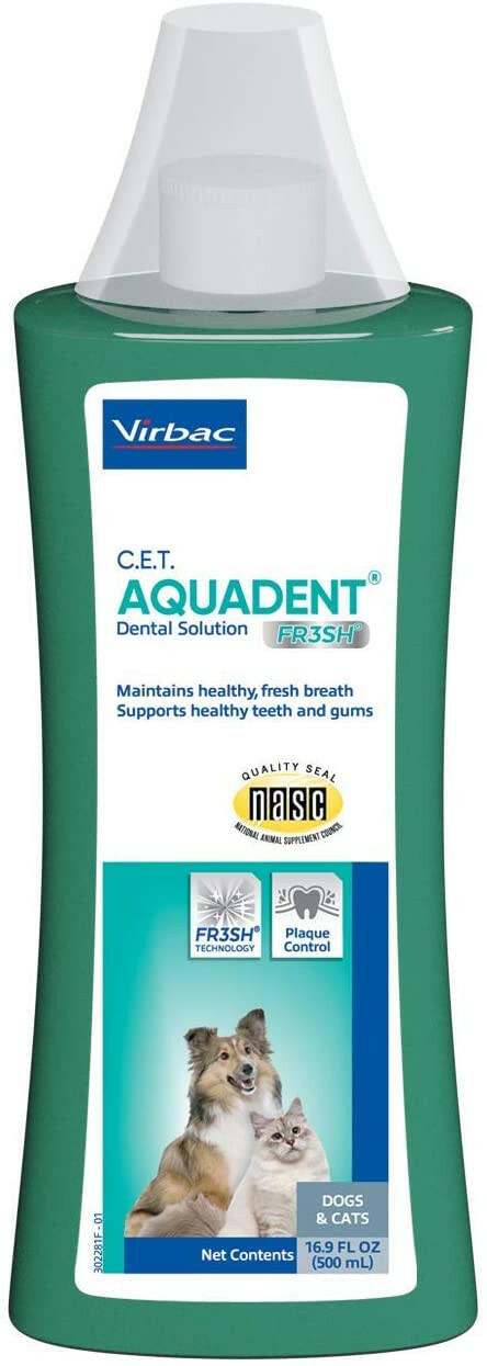 C.E.T. Aquadent Fr3sh Dental Solution Water Additive for Dogs & Cats - 500-ml - Dog Dental Care 4
