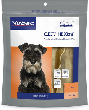 C.E.T. HEXtra Dental Chews for Small Dogs 11-25 lbs - 30 chews - Dog Dental Care 1