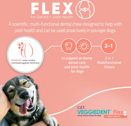 C.E.T. VeggieDent Flex + Joint Health for Extra Small Dogs Under 11 lbs - Dog Dental Care 2