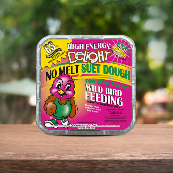 C&S High Energy Delight No Melt Suet Dough for Wild Birds (11 oz) - Bird Food 9