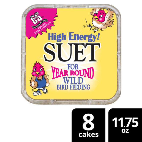 C&S High Energy Suet Treat for Wild Birds (11.75 oz) - 8 Pack - Bird Treats 5