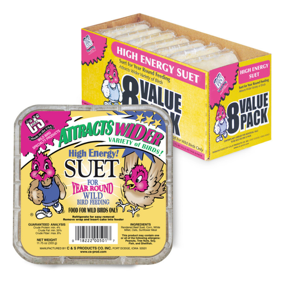C&S High Energy Suet Treat for Wild Birds (11.75 oz) - Bird Treats 6