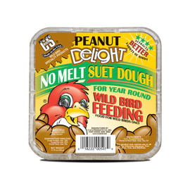 C&S Peanut Delight No Melt Suet Dough for Wild Birds (11.75 oz) - 3 pack - Bird Food 1