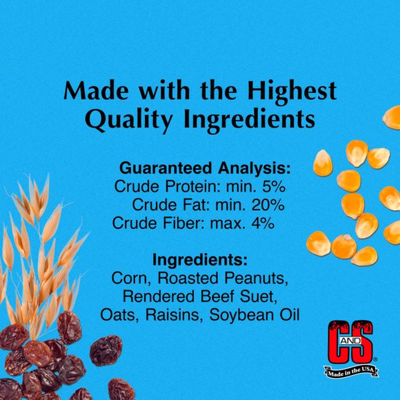 C&S Woodpecker Suet Nuggets Wild Bird Food (27 oz) - Bird Food 5