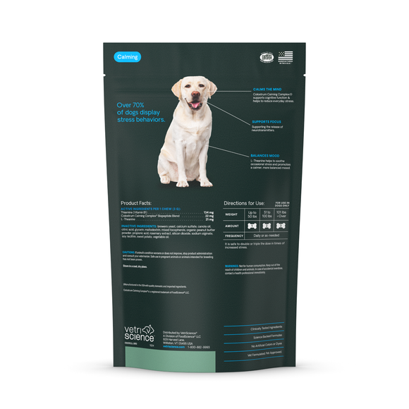 Calm & Confident Chews for Dogs Peanut Butter Flavor - Dog Supplements & Vitamins 13