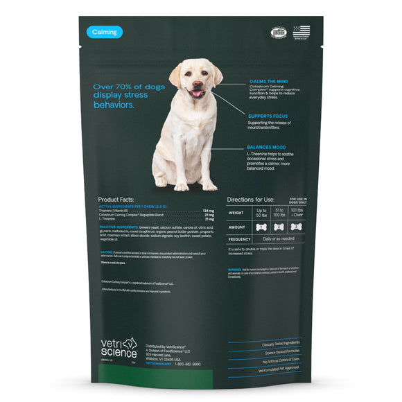Calm & Confident Chews for Dogs Peanut Butter Flavor