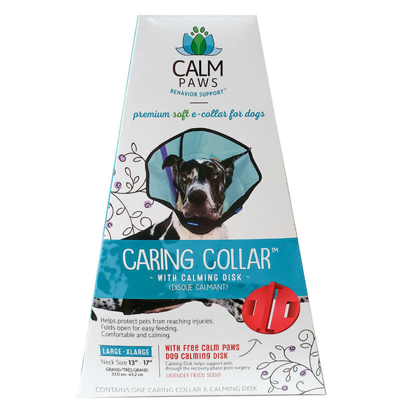 Calm Paws Caring Collar with Caming Disk for Dogs - Large, Neck Size 13’’-17’’ - Dog Calming & Anxiety Aids 4