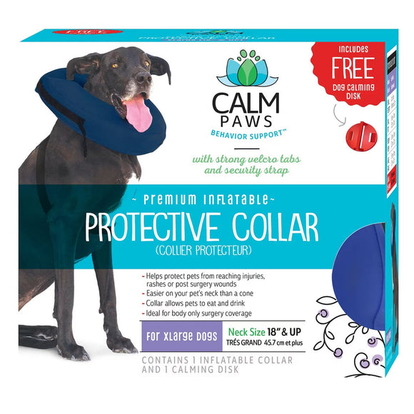 Calm Paws Inflatable Protective Collar for Dogs & Cats - X-Large - Dog Calming & Anxiety Aids 5