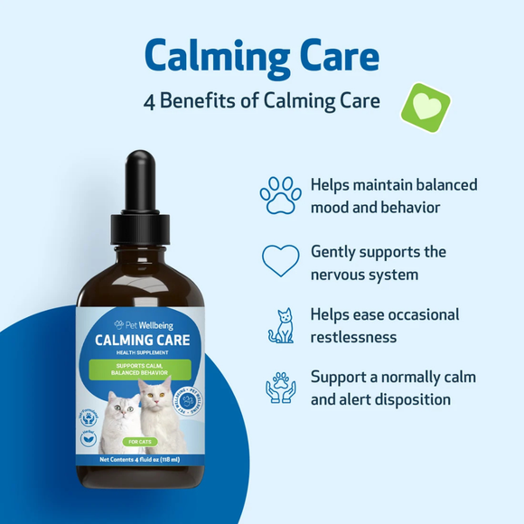 Calming Care Anxious Behavior for Cat (2 oz) - Cat Health Care & Wellness 10