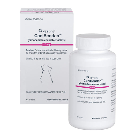 CaniBendan (Pimobendan) Chewable Tablets for Dogs - 10-mg / 50 - Pet Medicine 4