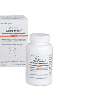 CaniBendan (Pimobendan) Chewable Tablets for Dogs - 2.5-mg / 50 - Pet Medicine 2