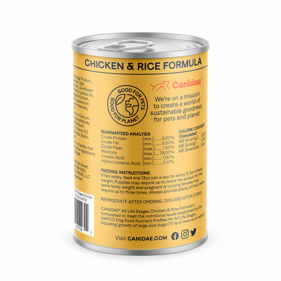 Canidae All Life Stages Chicken and Rice Canned Dog Food