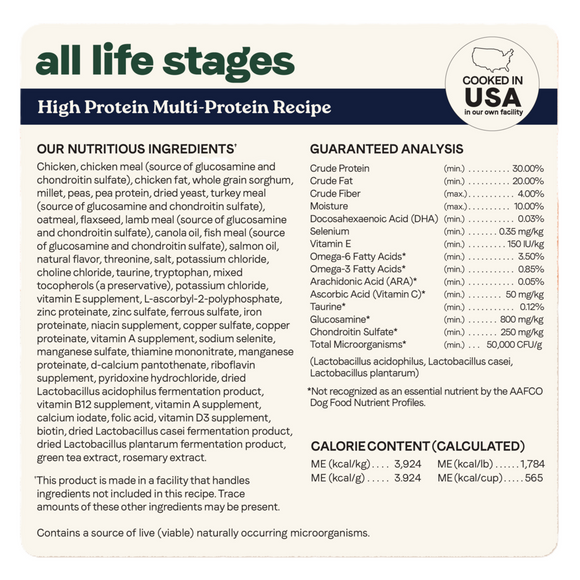 Canidae All Life Stages Dry Dog Food, High Protein Multi-Protein Recipe, 4 lbs.