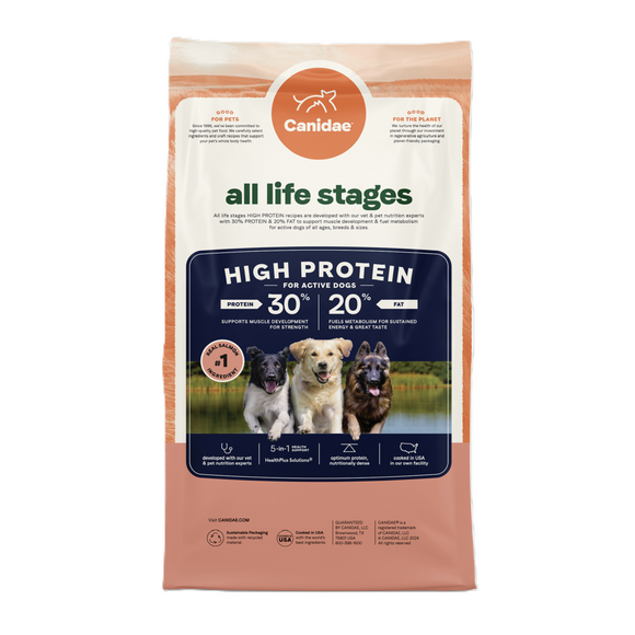 Canidae All Life Stages Dry Dog Food, High Protein Salmon Recipe, 27 lbs.