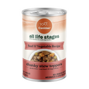 Canidae All Life Stages Wet Dog Food, Chunky Stew Toppers, Beef & Vegetable Recipe, 12.7 oz.