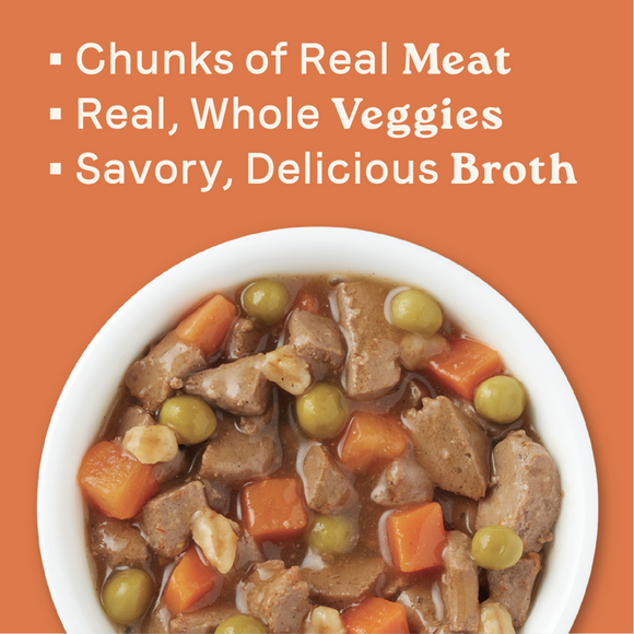 Canidae All Life Stages Wet Dog Food, Chunky Stew Toppers, Multi-Protein & Vegetable Recipe, 12.7 oz.