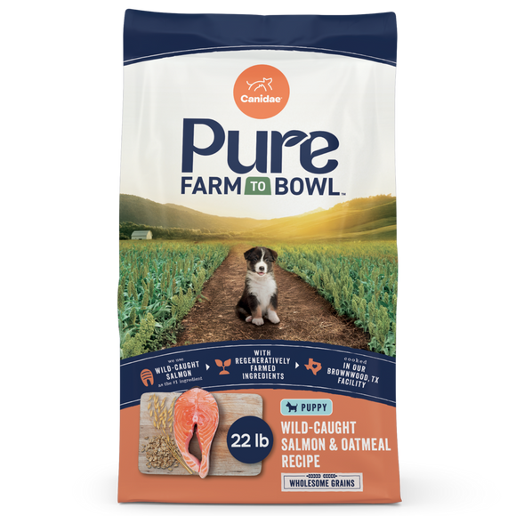 Canidae Pure Farm To Bowl Puppy Wild-Caught Salmon & Sweet Potato Recipe Dog Food