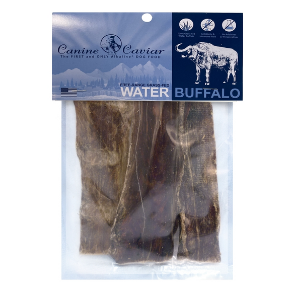 Canine Caviar Buffalo Jerky Flat 6’’ Dog Treat (3 pieces) - Jerky Dog Treats 1