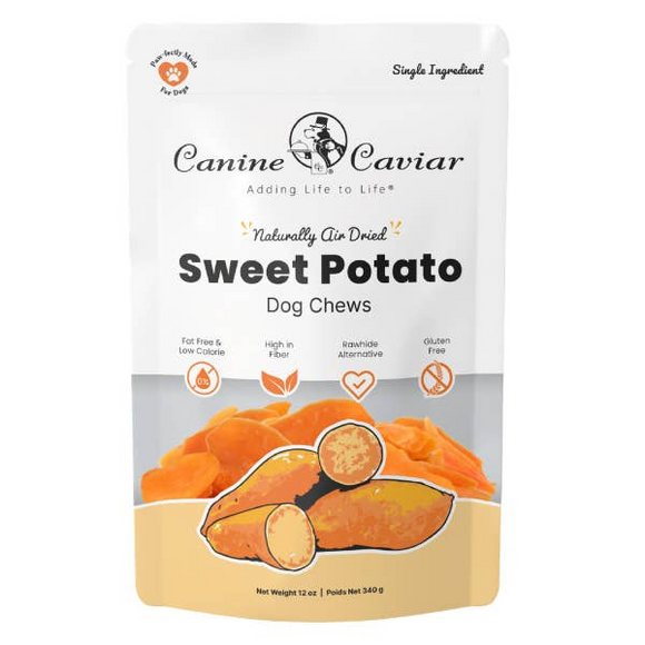 Canine Caviar Dried Sweet Potato Dog Treats - 12-oz - Soft & Chewy Dog Treats 7