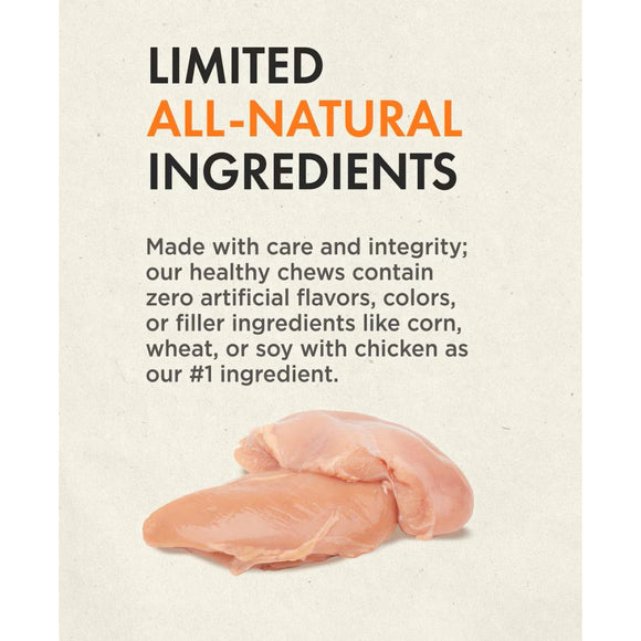 Canine Naturals Raw-Hide Free Chicken Recipe Rolls Dog Treats