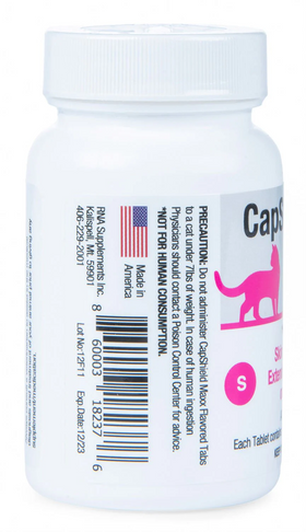 CapShield Maxx Flea Protection Supplement for Cats 7-15 lb (6 tablets) - 0