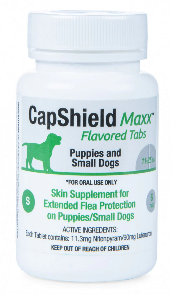 CapShield Maxx Flea Protection Flavored Tablets for Dogs - 11-25 lbs (6 tabs) - Flea & Tick 6