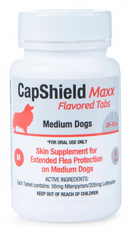 CapShield Maxx Flea Protection Flavored Tablets for Dogs - 26-45 lbs (6 tabs) - Flea & Tick 7
