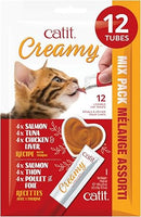 Catit Creamy Lickable Cat Treats 0.5-oz tubes - Assortment / Pack of 12 - Cat Treats 17