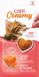 Catit Creamy Lickable Cat Treats 0.5-oz tubes - Salmon / Pack of 5 - Cat Treats 20