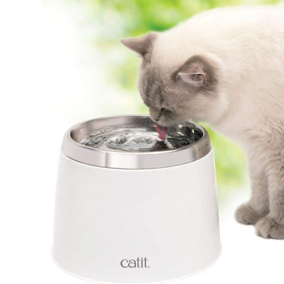 Catit Fresh & Clear Stainless Steel Cat Water Fountain (64 fl. oz.) - Cat Bowls & Feeders 2