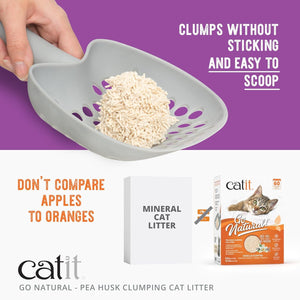 Catit Go Natural! Pea Husk Clumping Cat Litter - Cat Litter & Waste Disposal 2