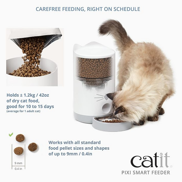 Catit PIXI Smart Feeder App-Controlled Automatic Cat Feeder - Cat Bowls & Feeders 3