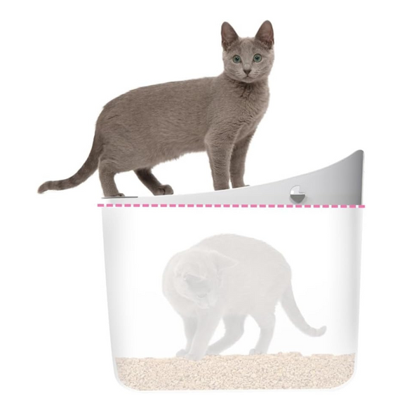 Catit PIXI Top-Entry Cat Litter Box (Gray) - Cat Litter Boxes 5